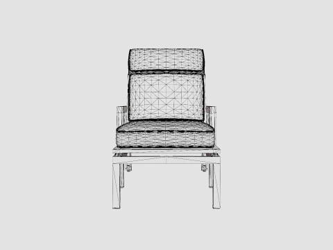 Belfort lounge bed 3D Model