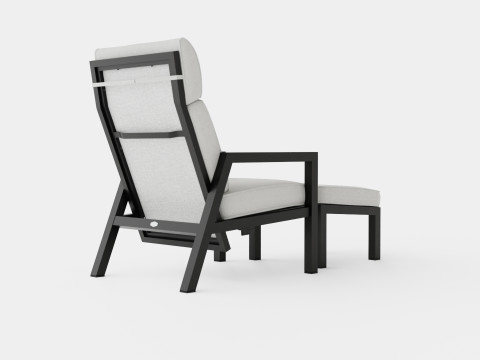 Belfort reclining armchair incl footstool Modelo 3D