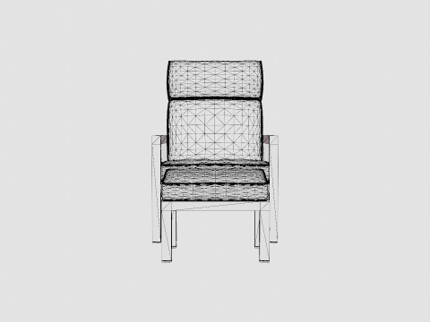 Belfort reclining armchair incl footstool Modelo 3D