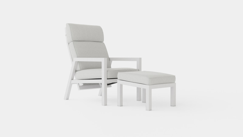 Belfort reclining armchair incl footstool 3D 模型 .c4d .max .obj .3ds .fbx .stl .blend 