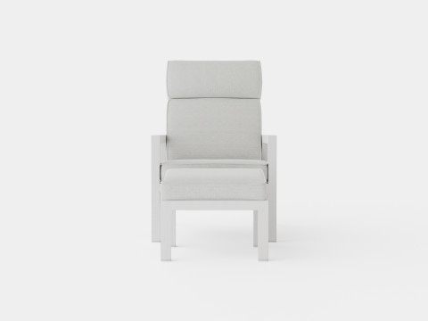 Belfort reclining armchair incl footstool 3D 模型