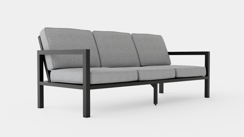 Belfort 3-seater sofa 3D Model .c4d .max .obj .3ds .fbx .stl .blend 
