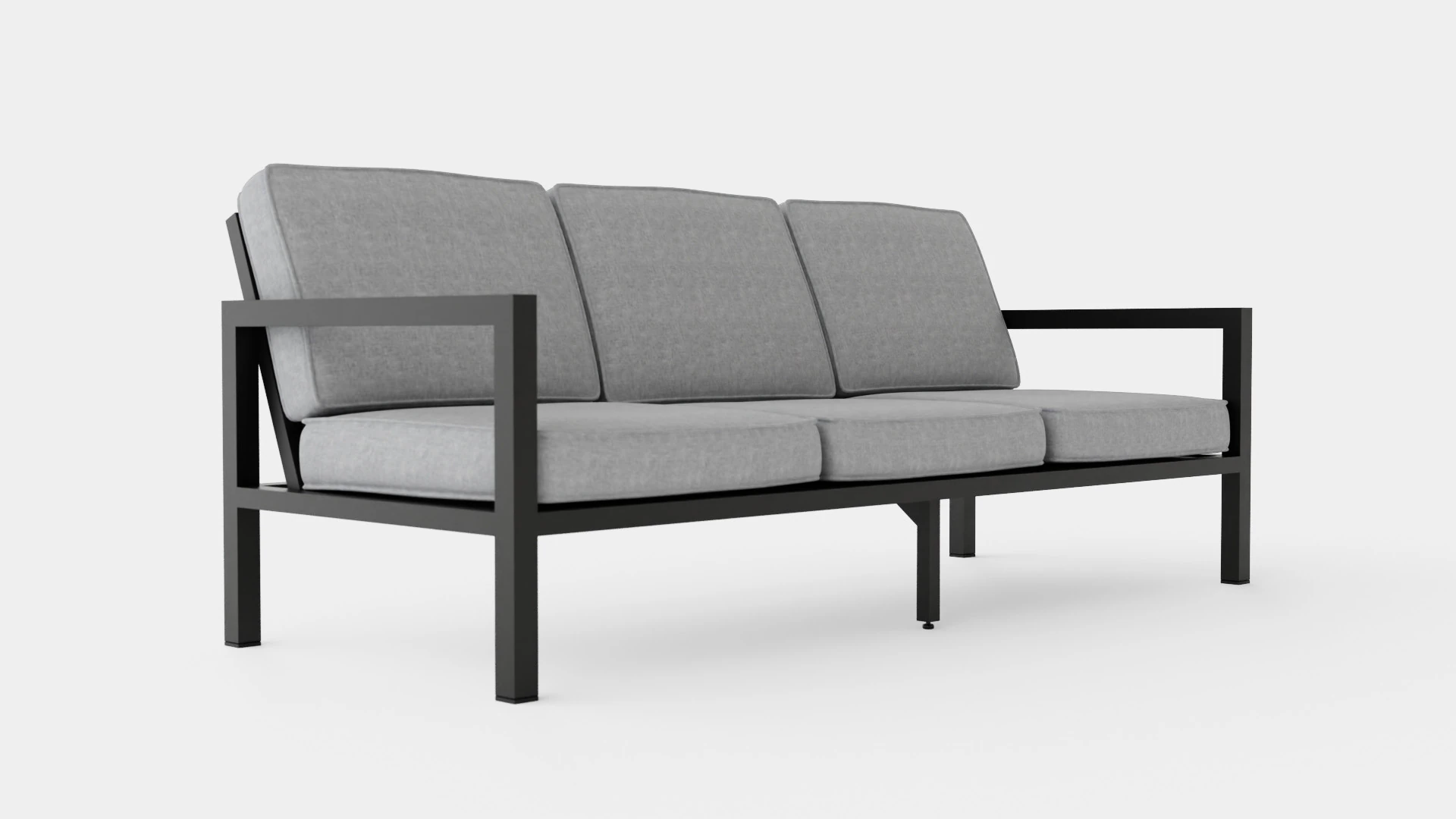 Belfort 3-seater sofa 3D Model .c4d .max .obj .3ds .fbx .stl .blend 