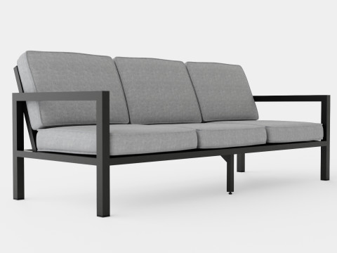 Belfort 3-seater sofa 3D Модель