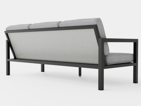 Belfort 3-seater sofa 3D Model