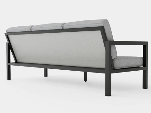 Belfort 3-seater sofa 3D Model