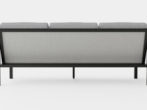 Belfort 3-seater sofa 3D Model