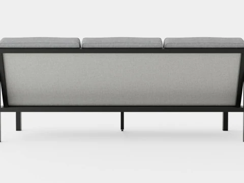 Belfort 3-seater sofa 3D Model