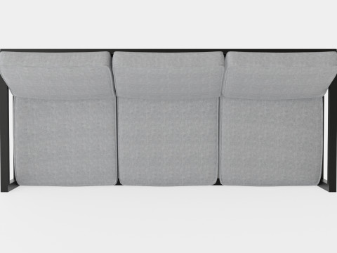 Belfort 3-seater sofa 3D Model