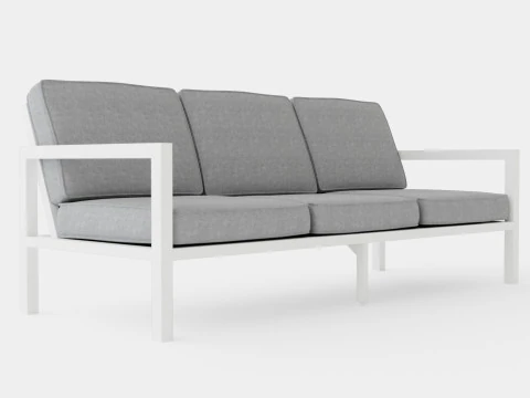 Belfort 3-seater sofa 3D Model