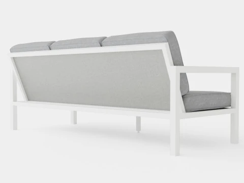 Belfort 3-seater sofa 3D Model