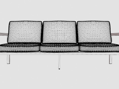 Belfort 3-seater sofa 3Dモデル