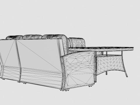 Ashfield sofa set 3D Model