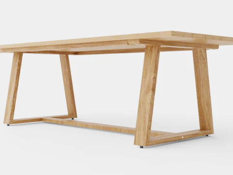 Table &agrave; manger Laurion Modèle 3D