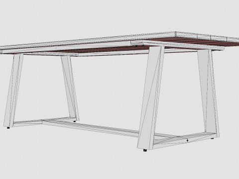 Laurion dining table 3D Model