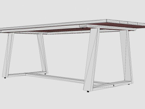 Laurion dining table 3D Model
