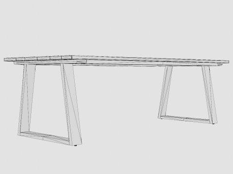 Laurion dining table 3D मॉडल