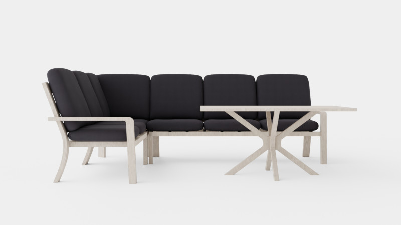 Biscaya sofa set 3D Модель .c4d .max .obj .3ds .fbx .stl .blend 