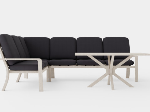 Biscaya sofa set 3D Model