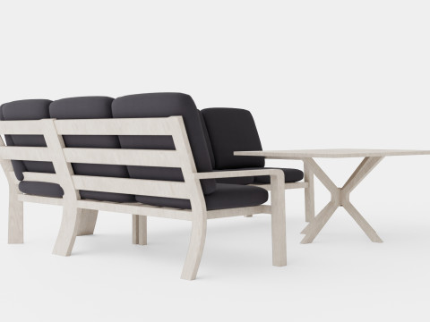 Biscaya sofa set 3D Модель