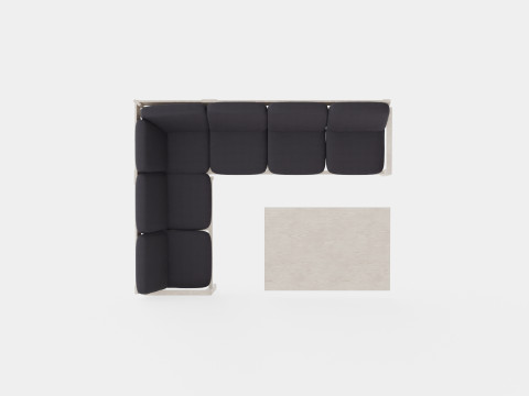 Biscaya sofa set 3D Модель