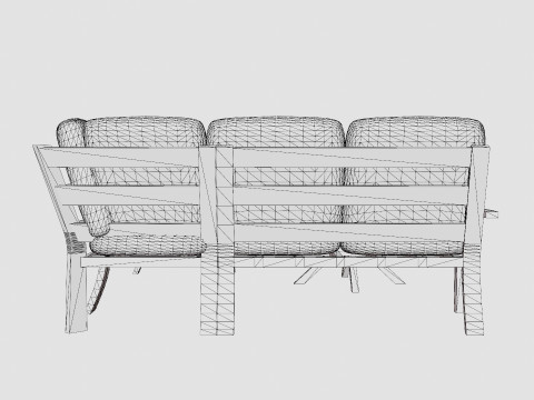 Biscaya sofa set 3D Модель
