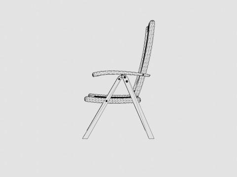 Veronica reclining chair 3D Модель