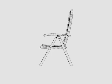 Veronica reclining chair 3D Model