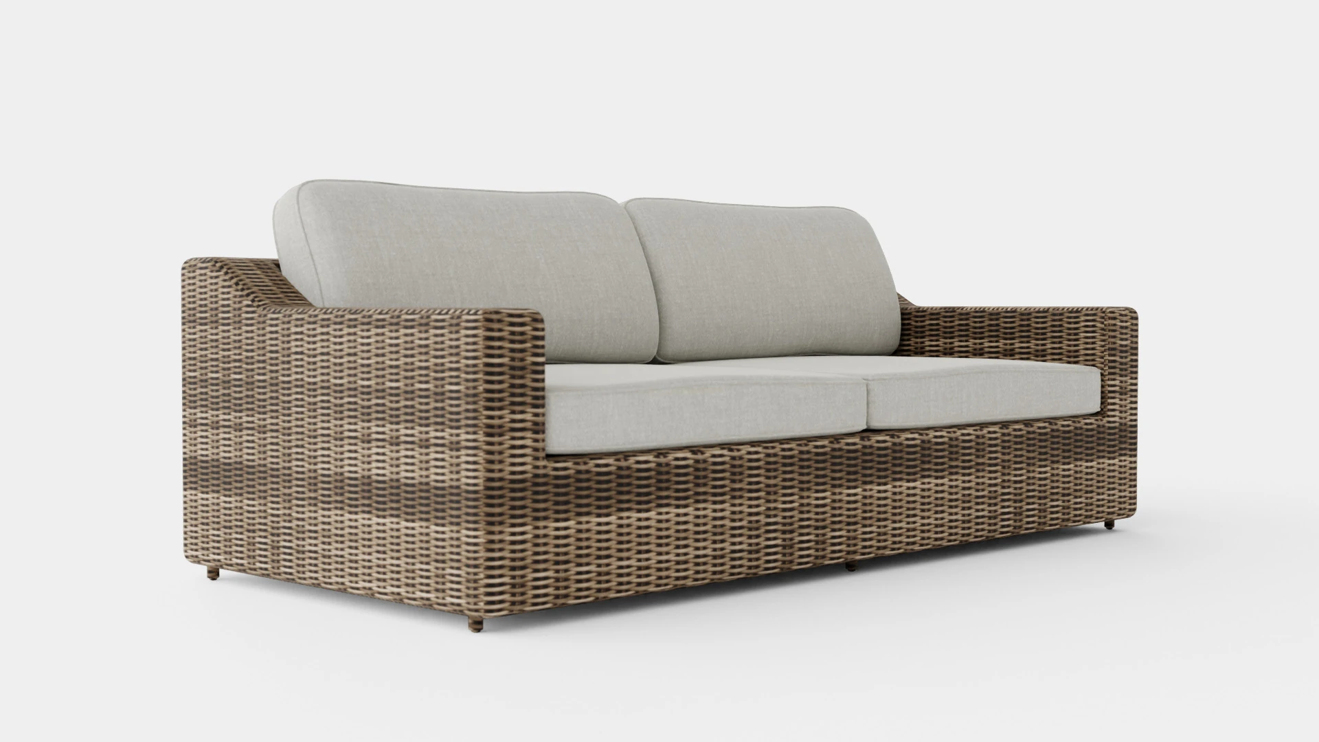 Glendon 3-seater sofa 3D Model .c4d .max .obj .3ds .fbx .stl .blend 