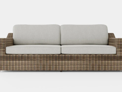 Glendon 3-seater sofa 3D Model