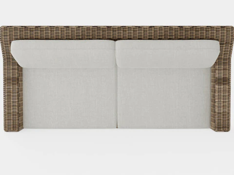 Glendon 3-seater sofa 3D Model