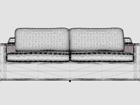 Glendon 3-seater sofa Modelo 3D