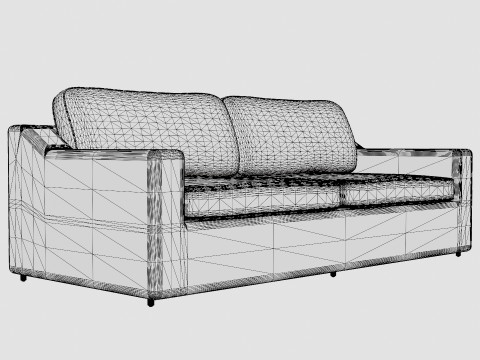 Glendon 3-seater sofa Modelo 3D