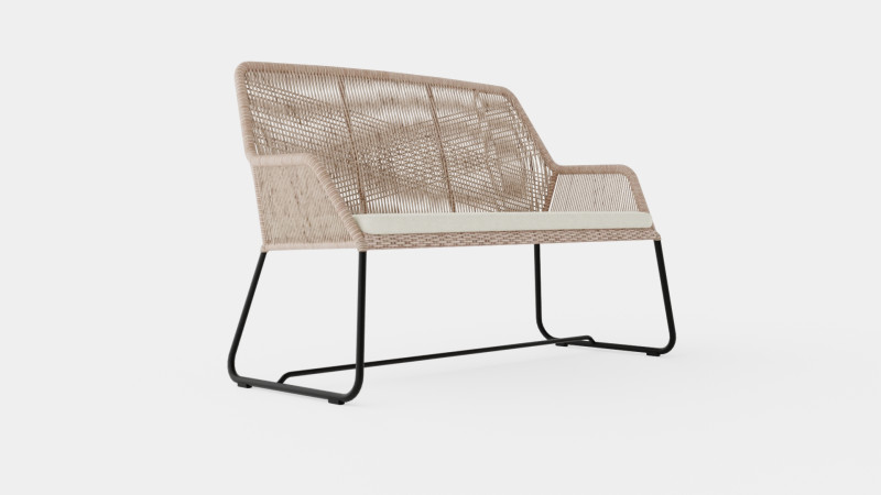 Midway 2-seater sofa 3D Model .c4d .max .obj .3ds .fbx .stl .blend 