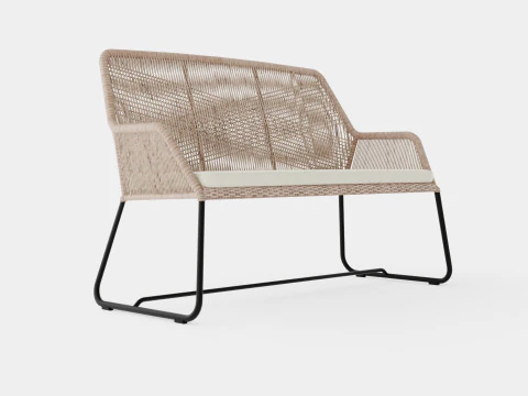 미드웨이 2인용소파 3D 모델