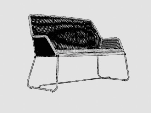 Midway 2-seater sofa 3D Model