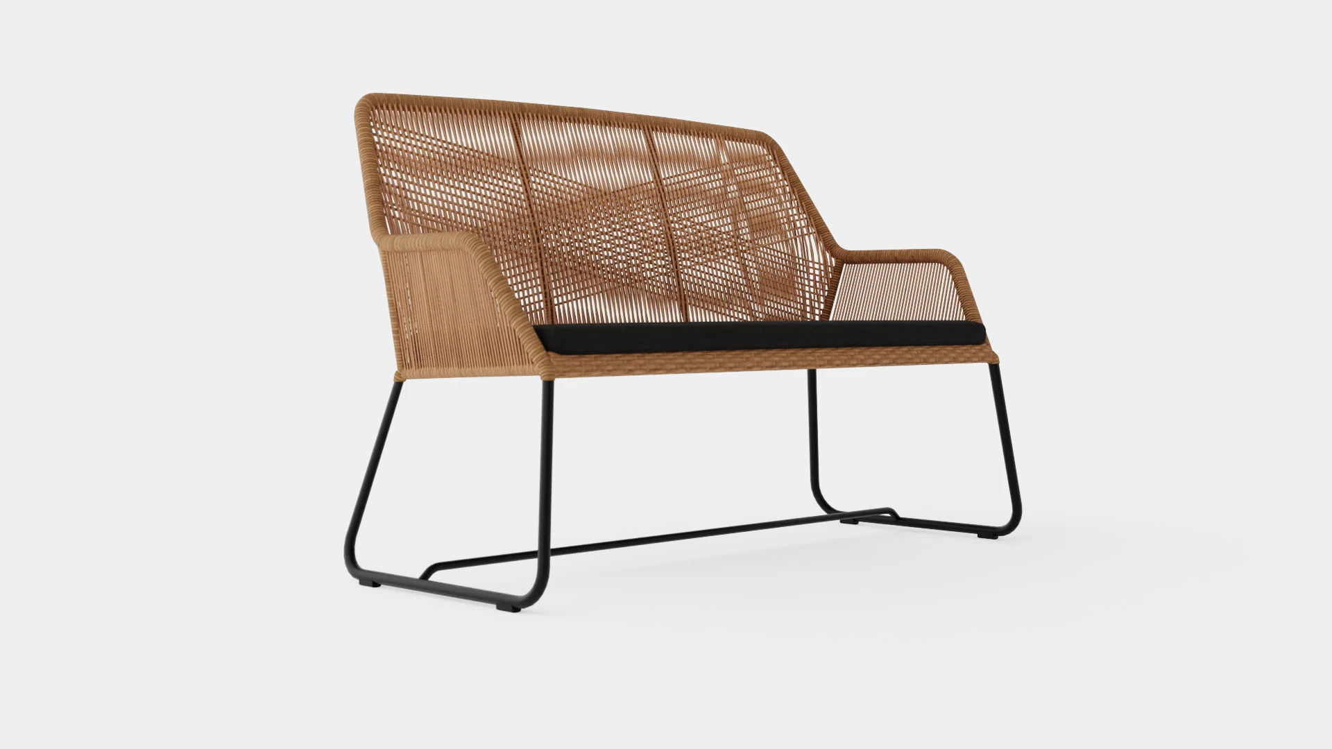 Midway 2-seater sofa 3D Model .c4d .max .obj .3ds .fbx .stl .blend