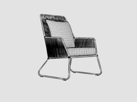 Midway armchair 3D Model