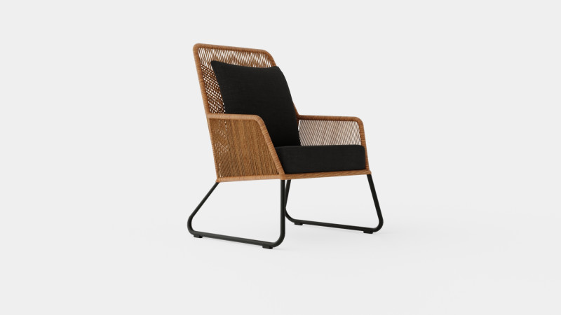Midway armchair 3D Модель .c4d .max .obj .3ds .fbx .stl .blend 