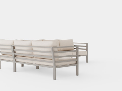 Weldon sofa set Modelo 3D