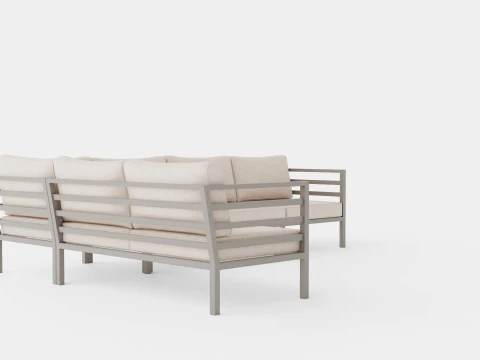 Weldon sofa set 3D Model