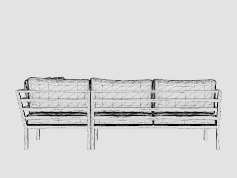 Weldon sofa set 3D Model