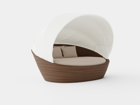 Ninja sunbed with canopy 3D Модель