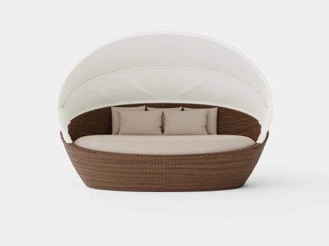 Ninja sunbed with canopy 3D Model