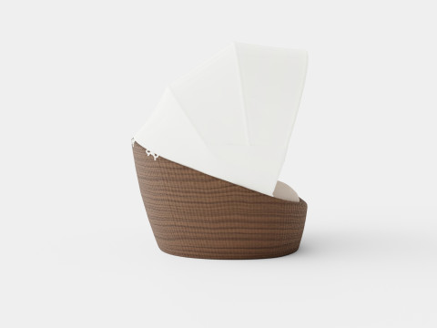Ninja sunbed with canopy 3D Модель