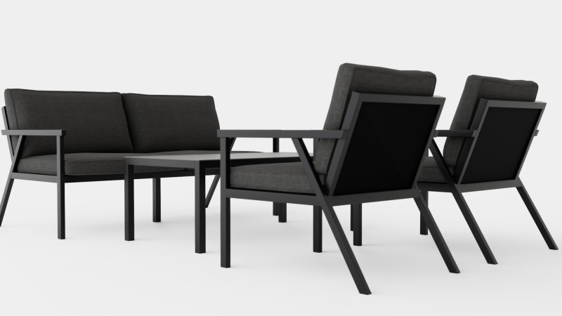 Rana sofa set 3Dモデル .c4d .max .obj .3ds .fbx .stl .blend 