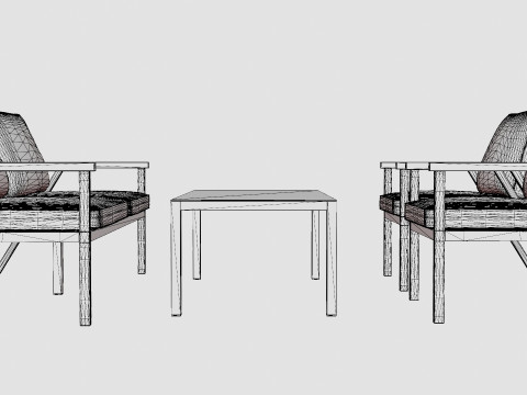 Rana sofa set 3Dモデル