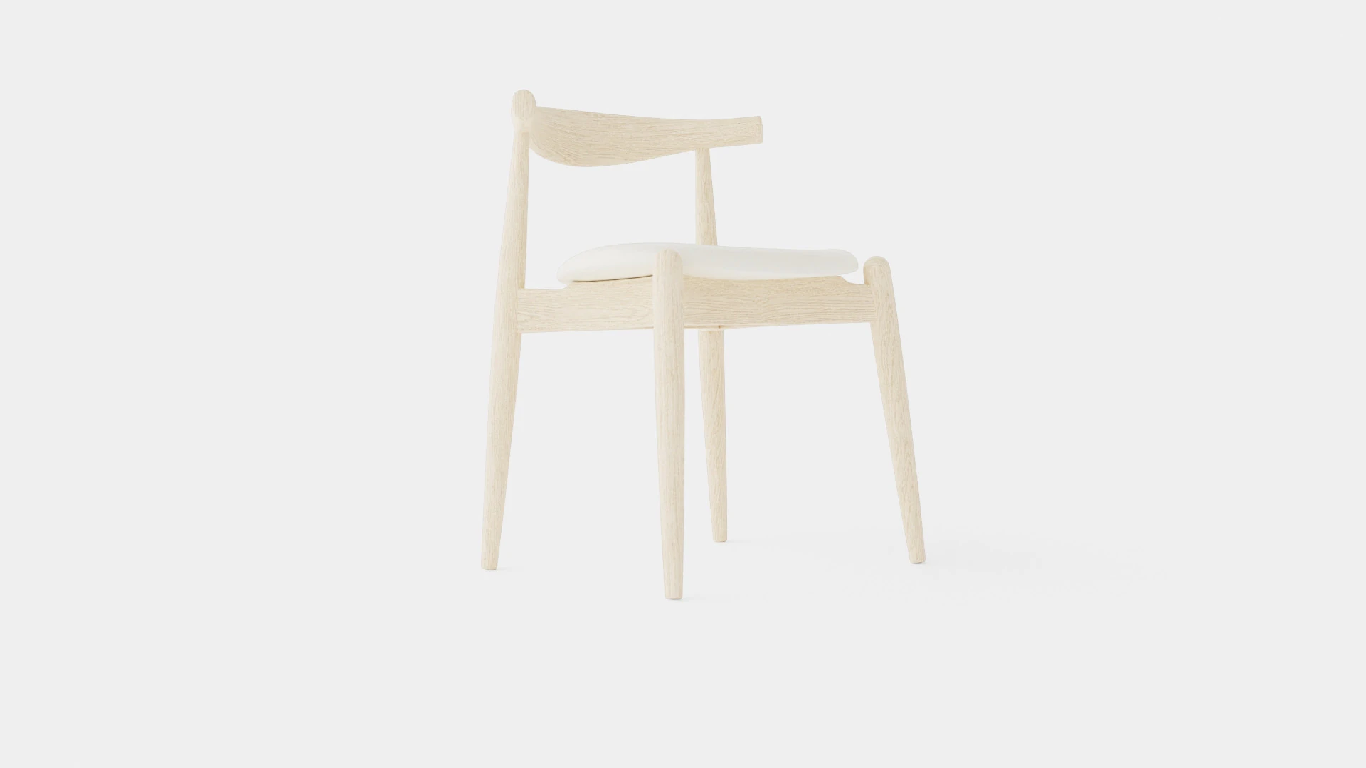 CH20 Chair 3D Model .c4d .max .obj .3ds .fbx .stl .blend
