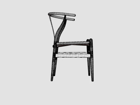 CH24 Chair 3D Model