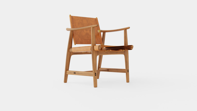 Carl Hansen BM1106 Chair 3D Модель .c4d .max .obj .3ds .fbx .stl .blend 